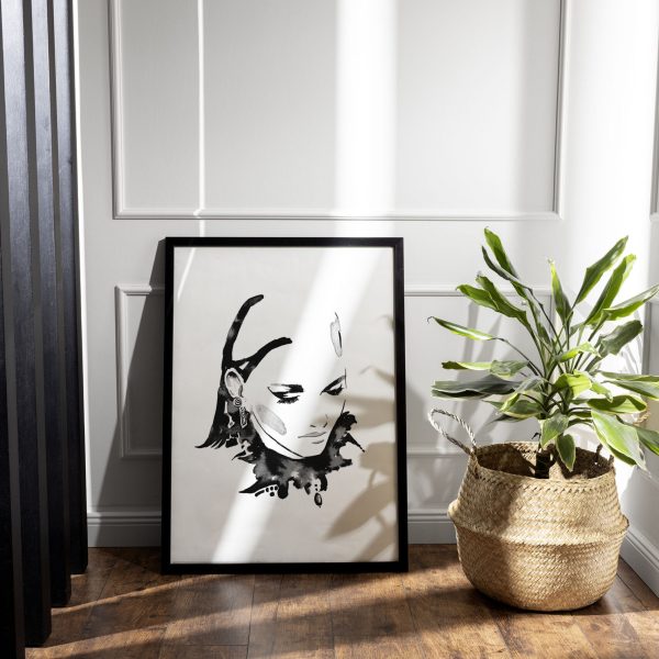 dark-photo-frame-plant-arrangements